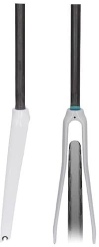 KLYso Tubo Dritto 28,6 * 300mm/Offset 45mm/Quick Release 100 * 9mm/Adatta Larghezza Pneumatici 700 * 18/20/23/25C, 700C Forcella Anteriore Bicicletta Strada Forcella Anteriore Bicicletta Corsa(BKB)