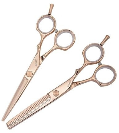 Friseurschere Set Roségold - Haarschere 5,5 Zoll - Effilierschere 5,75 Zoll Für Professionellen Friseuren