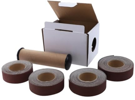 GLEAVI Grit Sanding Roll Car Sanding Paper Boxed Abrasive Rolls Emery Cloth Sandpaper for Glass Wood Turners Furniture Repair