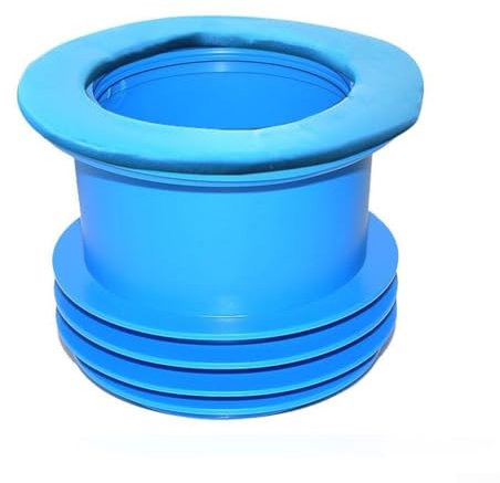Joint d'étanchéité en caoutchouc pour tuyau de vidange de toilettes de 100 à 110 mm, siphon anti-odeurs, bleu (M0510)