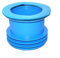 Guarnizione per tubo di scarico WC per anello, rondella in gomma per tubo di scarico ad anello, per tubo di scarico da 100-110 mm, sifone antiodore, blu (M0510)