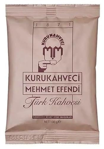 Kurukahveci Mehmet Efendi- türkischer Kaffee-türkischer Mokka- fein gemahlener Kaffee, 5 x 100g (5'er Pack)