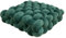 champracer Kopfkissen Knot Kissen,Gewebtes sitzkissen Bodenkissen,Gepolstertes Sitzkissen,Zierkissen Knoten für Einfarbig,Handgewebtes Sofa Rücken Extra Dicke Sitzauflagen (dunkelgrün,40 * 40 cm)