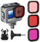FitStill 80 M/263 FT cassa impermeabile in lega di alluminio per Go Pro Hero13 /Hero12 /Hero11 /Hero10 /Hero9 Black (per tuta subacquea Hero 13/12/11/10/9)
