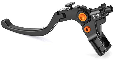 Moto Freno Frizione Leva freno principale universale 19rcs radiale con montaggio a leva frizione, pompa idraulica for moto, leve freno/adatte for Nanja Honda Freno Frizione Frizione Moto,(Black Clut