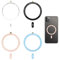 4 Pack for MagSafe Ring Stick, Magnetic Metal Ring, Universal Magnetic Ring Support for Wireless Charging Conversion Kit, Fits iPhone 16/15/14/13/12/11 Series, Galaxy, Android Accessories