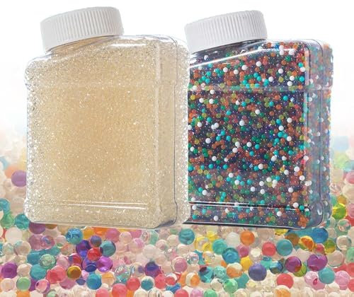 120,000 Pieces Water Beads Mega Set - Colourful, Non-Toxic, Reusable and Biodegradable - Perfect as a Plant Filler, Decoration for Vase and DIY Projects