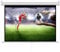 INMOZATA Pull Down Projector Screen 120 inch/266x149cm Wall & Ceiling Projector Screen with 16:9 Ratio Matte White Screen for Home School Cinema Theater Outdoor Indoor Public Display-White Frame