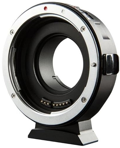 EF-M1 Adaptateur de monture d'objectif autofocus compatible avec objectifs Canon EF/EF-S vers appareils photo Lumix/Olympus/BMPCC Micro Four Thirds (MFT)