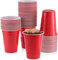HOT BARGAINS Red Party Cups, 50 Pack, 12oz Hygiene-Sealed Reusable Plastic Cups