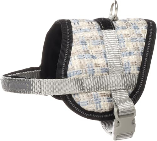 Hund Geschirr Eeny Meeny Blau & Grau M 18-28cm 36-46cm 10cm 15mm