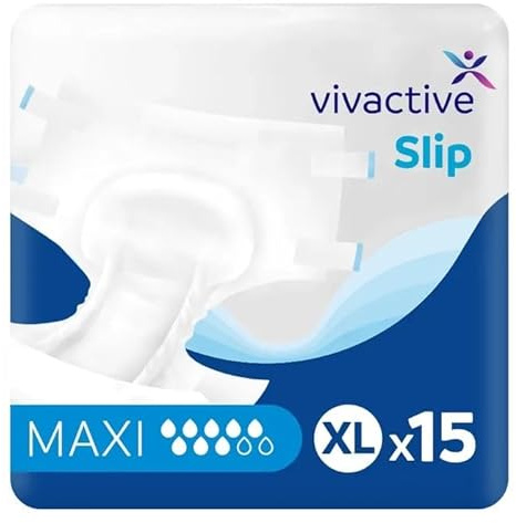 Vivactive Slip Maxi XL (4100ml) 15 Pack - Adult Nappies