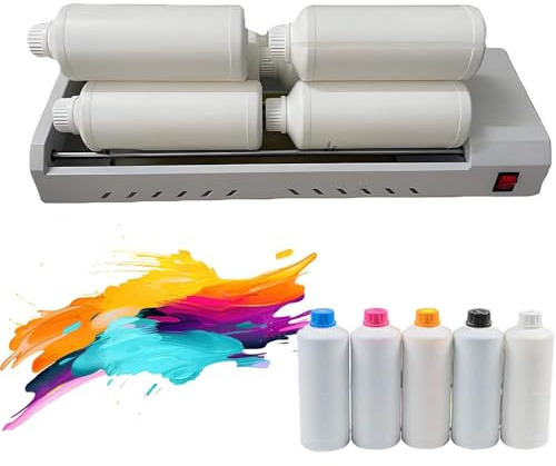 Agitador Giratorio Para Tinta Blanca, Agitador Eléctrico Para Pintura De Tinta Blanca De 6 W, Con Capacidad Para 6 Botellas De Tinta De 1 L (incluidas Botellas Pequeñas De 500 Ml), Para Pintura