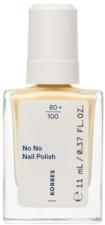 KORRES No No Nail Polish 32 Pastel Yellow – veganer 10-Free Nagellack mit Gel-Effekt, hoher Deckkraft & brillantem Glanz, splitterfest, 11 ml – natürlich gepflegte Nägel ohne Schadstoffe