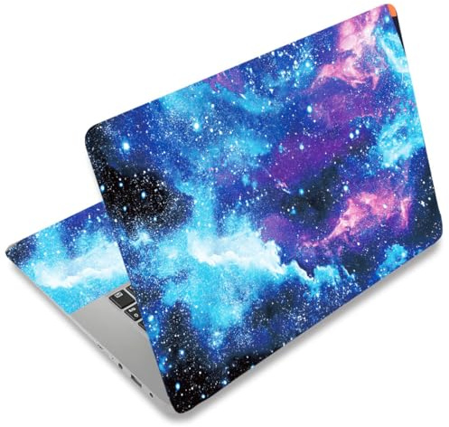SUPERDANT Galaxy Space Laptop Skin Sticker Decal Cosmic Universal Laptops Notebook Skin Sticker 12 13 13.3 14 15 15.4 15.6 Inches Vinyl Laptop Cover Stickers Removable Waterproof Notebook Protector
