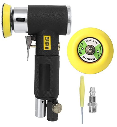 Pneumatischer Politur 2 Zoll / 3 Zoll | Exzentrischer Schleifer für schmale Räume/enge Ecken/glatte Finishing | 1500 U/min, 0,6-0,7 MPa, Leichtes Ellbogendesign | YC -