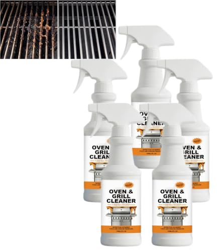 Backofenreiniger, Leistungsstarkes Backofenreinigungsspray, Herdreiniger, Leistungsstarker Schaumentfetter, Grillreiniger, Entfernt verbrannte Speisen, Kohlenstoffablagerungen hartnäckiges Fett (5PCS)