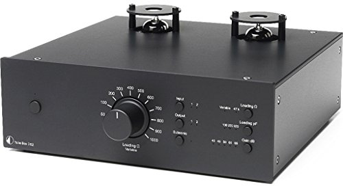 Pro-Ject Tube Box DS2, MM/MC Phonovorstufe mit Röhrenbestückung und Highend-Klangqualität, Schwarz
