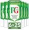 PG Tips | Green Tea Bags Bulk | Individually Wrapped Tea Bags | String & Tagged | Smooth & Refreshing | 6 Packs | 150 Plant Based Biodegradable Envelopes
