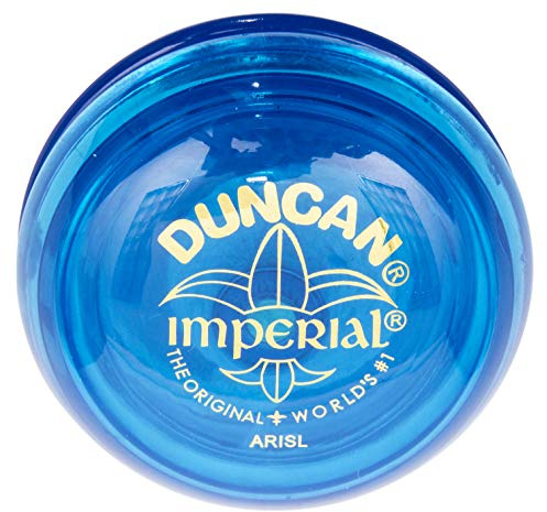 Duncan Toys Imperial Yo-Yo, Beginner Yo-Yo with String, Steel Axle and Plastic Body, Blue