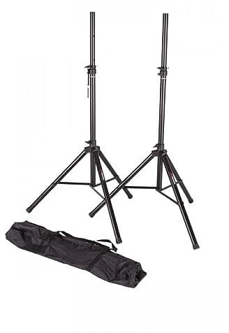 Proel FRE180KITV2 - Coppia di Supporti in acciao per sostenere Casse Acustiche Monitor Speakers + Bag/Borsa per trasporto, Nero (FRE180KITV2)