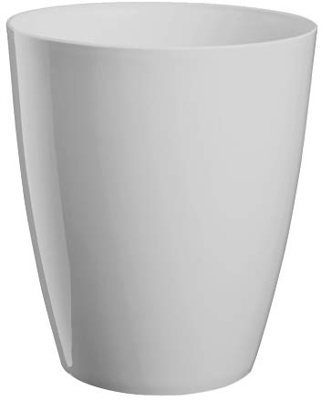 Erhard-Trading Orchideentopf Ornella Blumentopf Pflanztopf Topf Übertopf 13cm Weiß Off-White Kunststoff