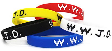 Lorh's store Basketball Star Allen Iverson gleichen Stil WWJD Armband Sport Silikon Armbänder 5 Stück