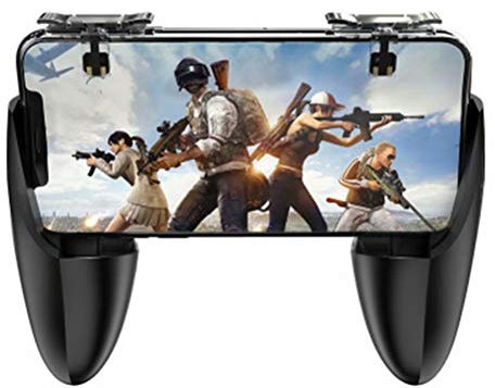 CSZH PUBG Mobile Contrôleur Manette Métal Controller Gamepad L1 R1 Déclencheur mais L1R1 Shooter Téléphone Jeu Bouton Déclencheur De Jeu et Manettes pour 4.5-7inch Android iOS Téléphones