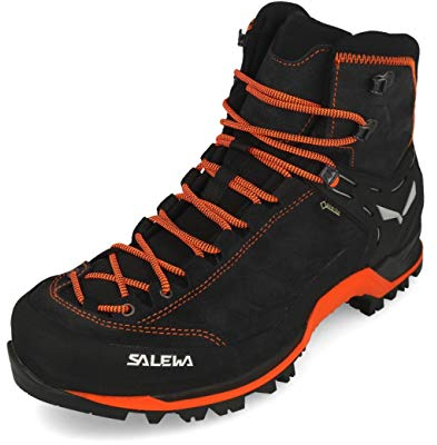 SALEWA MS MTN TRAINER MID GTX, Botas Hombre, Asphalt Fluo Orange, 40.5 EU