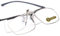 LUFF Lesebrille Clip Lupe Tragbare Clips, geeignet für verschiedene Gläser(4.0X)