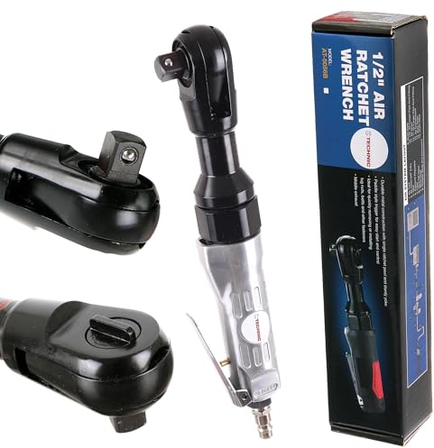 TC TECHNIC Chiave a cricchetto pneumatica 1/2, Alta efficienza, Max. Coppia: 69 Nm, Ingresso aria: 1/4