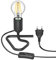 ledscom.de Tischlampe TRIN schwarz mit Stecker und Schalter inkl. E27 Lampe 963lm warmweiß, 3-Stufen Dimmen ohne Dimmer mit Lichtschalter