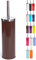 TIENDA EURASIA® Escobilla de Inodoro de Acero Inoxidable con Soporte Higienico - Ø 9.3 x 38.5 (Marron)