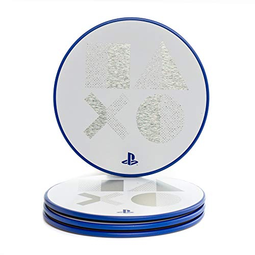 Paladone RD-RS560106 Set de 4 Posavasos de Metal Playstation - Icon Buttons