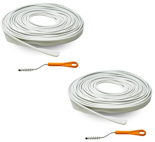 Kai Range White Awning Rail Protector 12M With Awning Cleaning Brush [TWIN PACK]