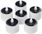 SingTok 6 PCS Solar Powered Outdoor LED Tea Lights Waterproof Rechargeable Flameless Flickering Candles Battery Operated Solar LED Votive Flicker Tealight Candle for Garden Lantern Decor (Warm White)