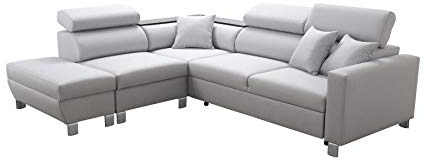 All4All Ecksofa Lotta III mit Schlaffunktion Bettkasten Wohnlandschaft Sofa Couch Möbel Polstersofa Eckcouch Polstermöbel Links Rechts 26 (Links)