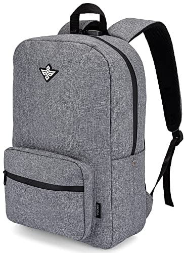 Erozul Legend Smell Proof and Water Resistant Back Pack with Combination Lock - Bonus Storage Container, Grey
