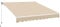 Yaheetech 3 x 2.5m Retractable Manual Awning, Garden Outdoor Canopy Awning Sun Shade Shelter with Fittings and Hand Crank Anti-UV and Waterproof for Patio/Yard/Balcony, 280g/m² Polyester, Beige