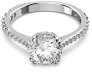 Swarovski Constella Cocktail-Ring-Schmuck-Kollektion, Pavé-Schliff, klare Kristalle, US 6/EU 52, Cubic Zirkonia, Zirkonia
