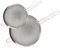 FM Professional 9983350 Set de 2 passoires inox, passoires chinois, tamis, chinois, Acier inoxydable, Argent, Diamètres 15 cm et 24 cm