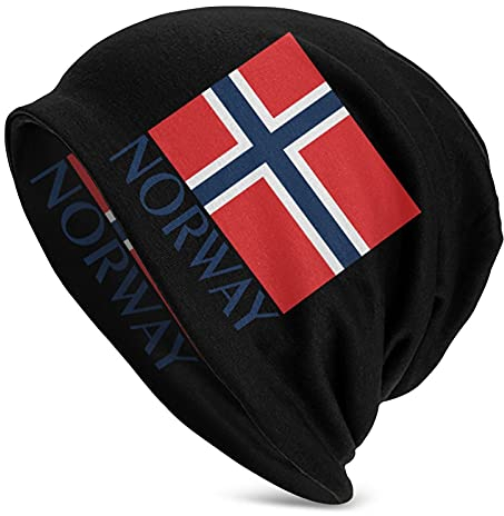 Norwegische Flagge Dünne Strickmützen Herren Damen Mützen Gestrickte Hedging Caps