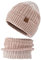 PMELCXD Wintermütze Strickmütze mit Schal, Mütze Herren Winter, Generic Strickmütze & Loop Großer Kunstfell Winter Set Beanie und Loopschal 2-in-1 II Warme Winter Set Kuschelig