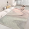 Cinknots Tapis Salon à Poils Courts Antidérapant - Tapis de Chambre Moderne Abstrait,Super Doux Decoration Maison Grand Interieur Moquette,Gris/Rose,200x250cm