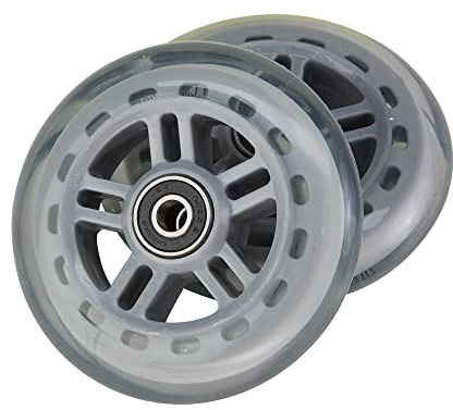 Razor A Kick 98mm Wheels w/Bearings - Clear (Set of 2)