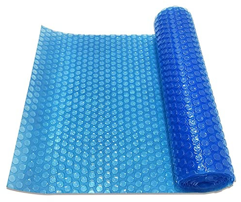 IBOWZ Pool Cover Swimming Pool Solar Cover 1/2/3/4/5/6/7 M Long Family Pool Protector Mat, Swimming Pool Solar Pool Cover Heating Blanket, PE Bubble Insulation Film, for Garden Backyard