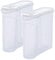 Novaliv Schüttdosen 2er SET Vorratsdose zum Streuen 2,4 Liter - Maße (LxBxH): 22 x 21 x 8,5 cm - Dose mit Deckel 2l für Müsli Mehl Zucker Dosen Küchen Organizer Food Box Meal-Prep-Boxen