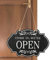 Cartello aperto e chiuso, cartello aperto su entrambi i lati | Come in We are Open/Sorry We are Close, cartello rustico informativo negozio ristorante bar reversibile vintage in legno decorazione per