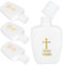 Yardenfun 4 Pz bottiglia di acqua santa decorazioni matrimonio addobbi matrimonio contenitori per l'acqua bottiglie vuote arredamento decorazione della chiesa acquasantiera la Croce