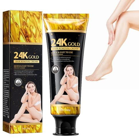 Haarentfernungscreme, Extra Sanfte Enthaarungscreme, Enthaarungscreme Intimbereich, Schmerzloses Enthaarungscreme, Hair Stop Cream, Schnelle Und Effektive Haarentfernung, 100g